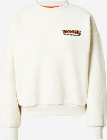 Volcom Sweatshirt 'Too Doo' in White: front