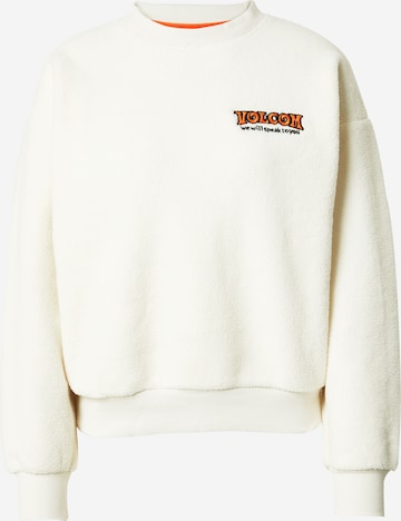 Volcom Sweatshirt 'Too Doo' i hvit: forside