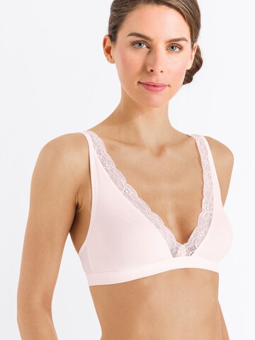 Triangle Soutien-gorge ' Cotton Lace ' Hanro en beige : devant