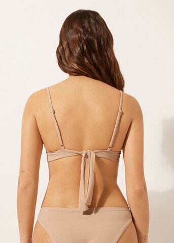 CALZEDONIA Balconette Bikinitop in Beige