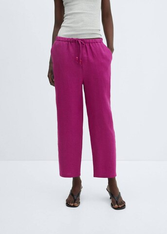 MANGO Loosefit Hose in Pink: predná strana