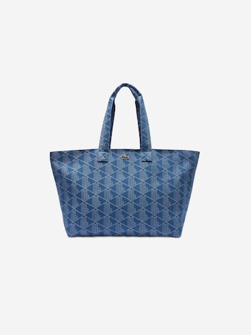 LACOSTEShopper torba 'Lacoste Sac Cabas XL Summer Pack Mono Jacquard Denim' - plava boja: prednji dio