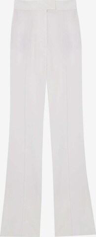 Bootcut Pantalon à plis 'Bianca' Scalpers en blanc : devant