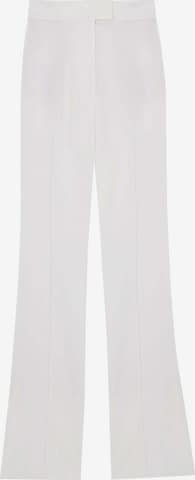 Scalpers Boot cut Trousers with creases 'Bianca' in White: front