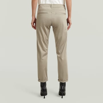 G-STAR Tapered Chino Pants 'Kate' in Beige
