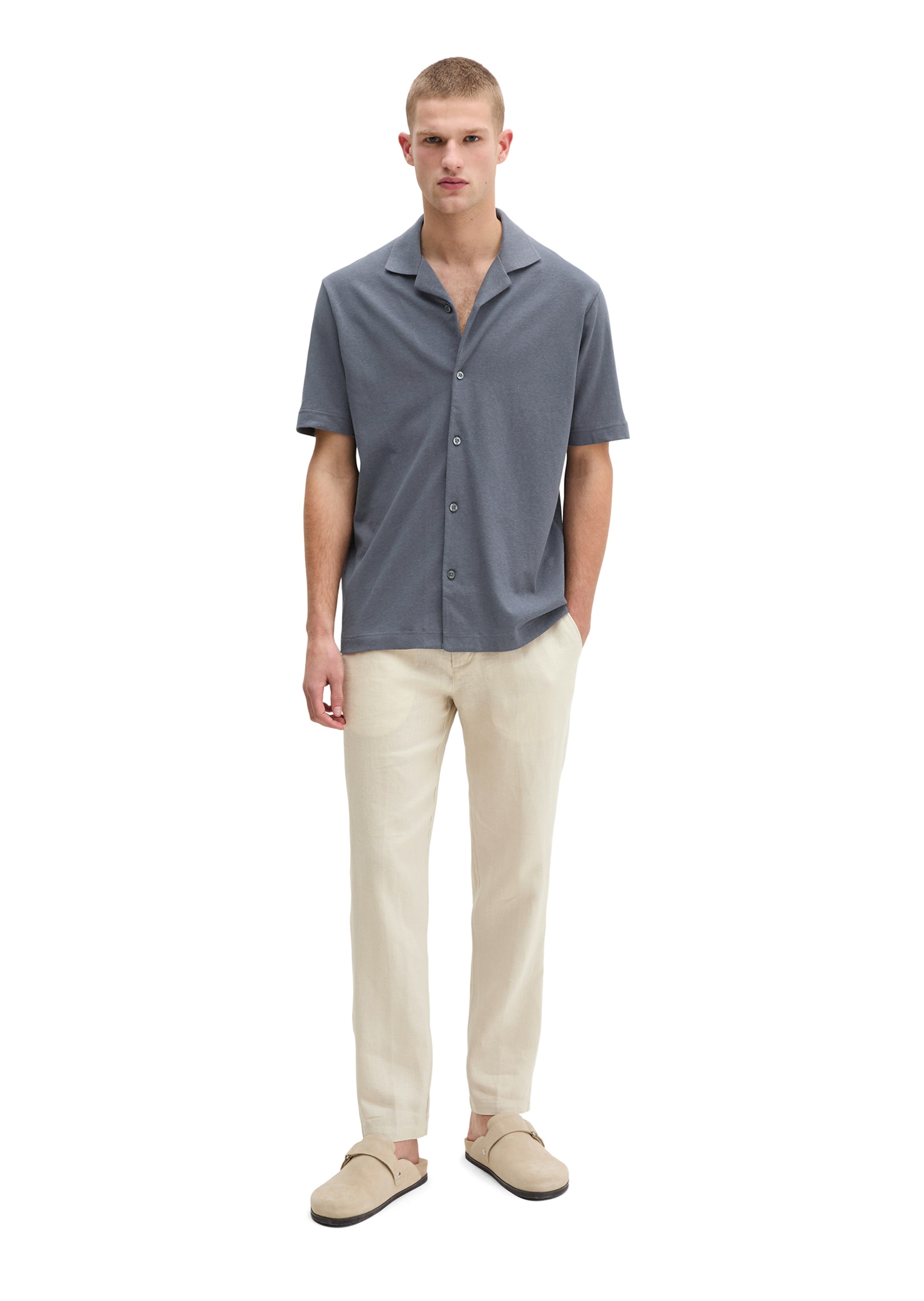 Marc O'Polo Regular fit Button Up Shirt in Grey