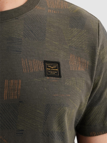 Maglietta 'T-shirt with allover print and slub effect' di PME Legend in verde