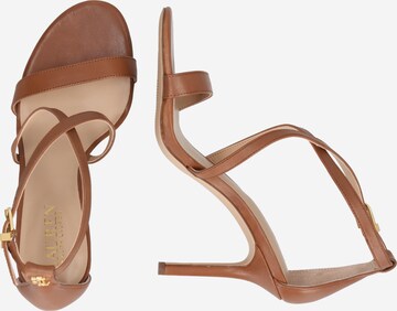 Lauren Ralph Lauren Strap Sandals 'GABRIELE' in Brown