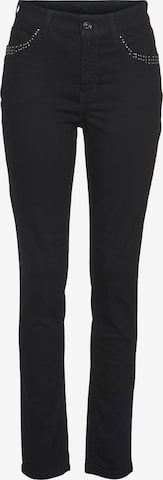 MAC Slimfit Jeans in Schwarz: predná strana