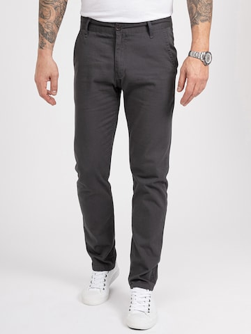 Rock Creek Regular Chino Pants in Grey: front