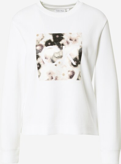 Bluză de molton Calvin Klein pe bej / negru / alb, Vizualizare produs