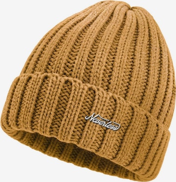 Neverless Beanie 'Model 36934' in Yellow: front