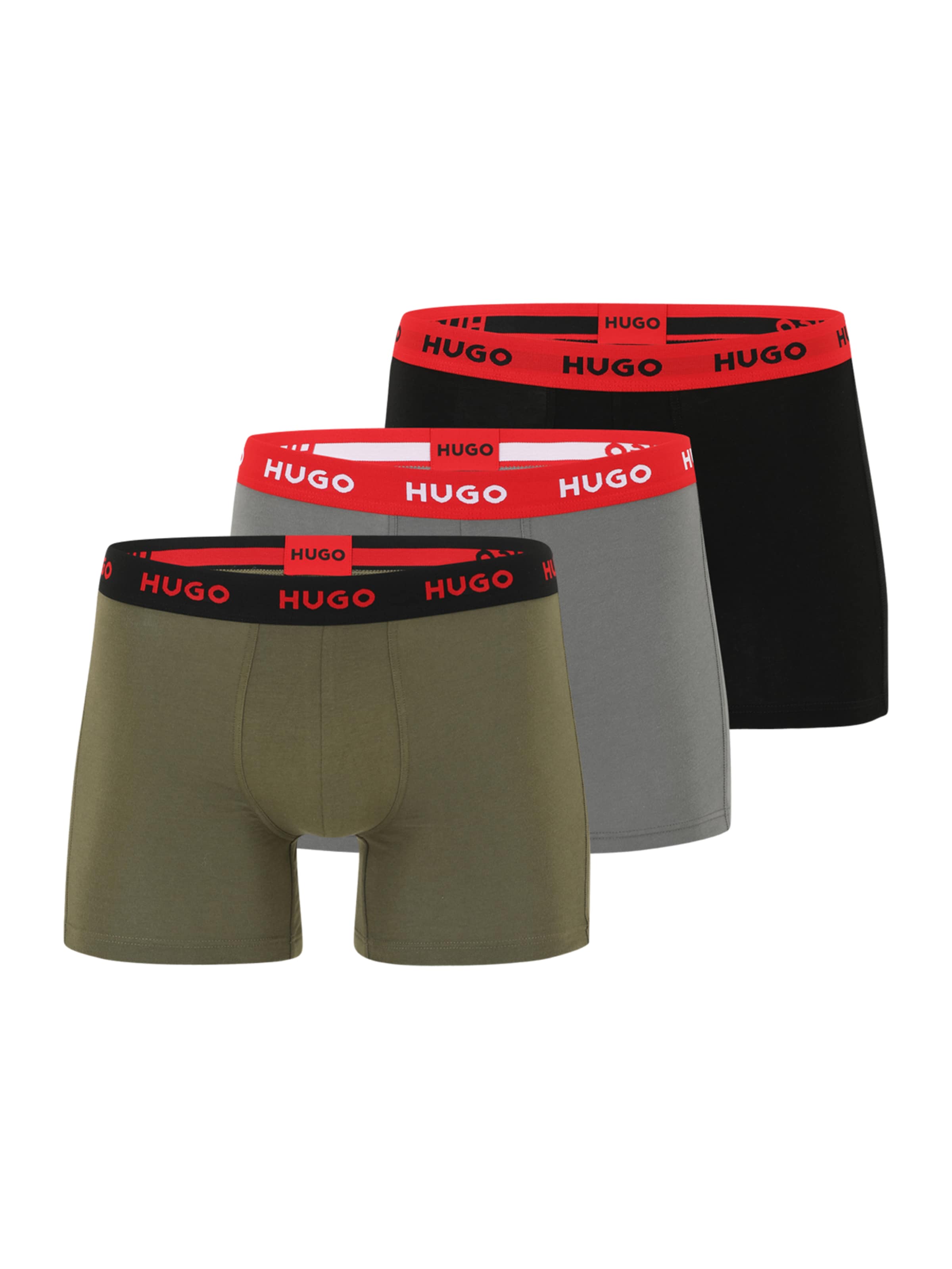 HUGO Шорты Боксеры в Серый: спереди