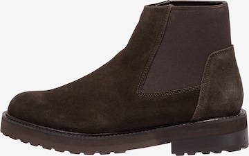 STRELLSON - Botas Chelsea 'Epsom Pineham' en marrón: frente