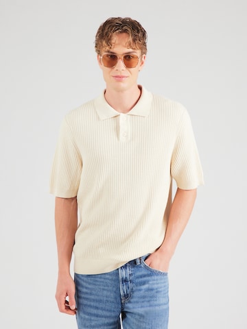 Pull-over 'Akoppo' BOSS en beige : devant