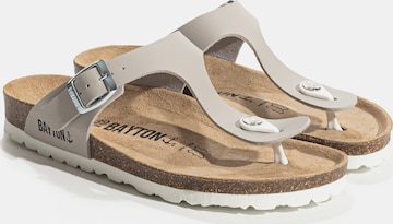 Bayton T-Bar Sandals 'MELIA' in Grey