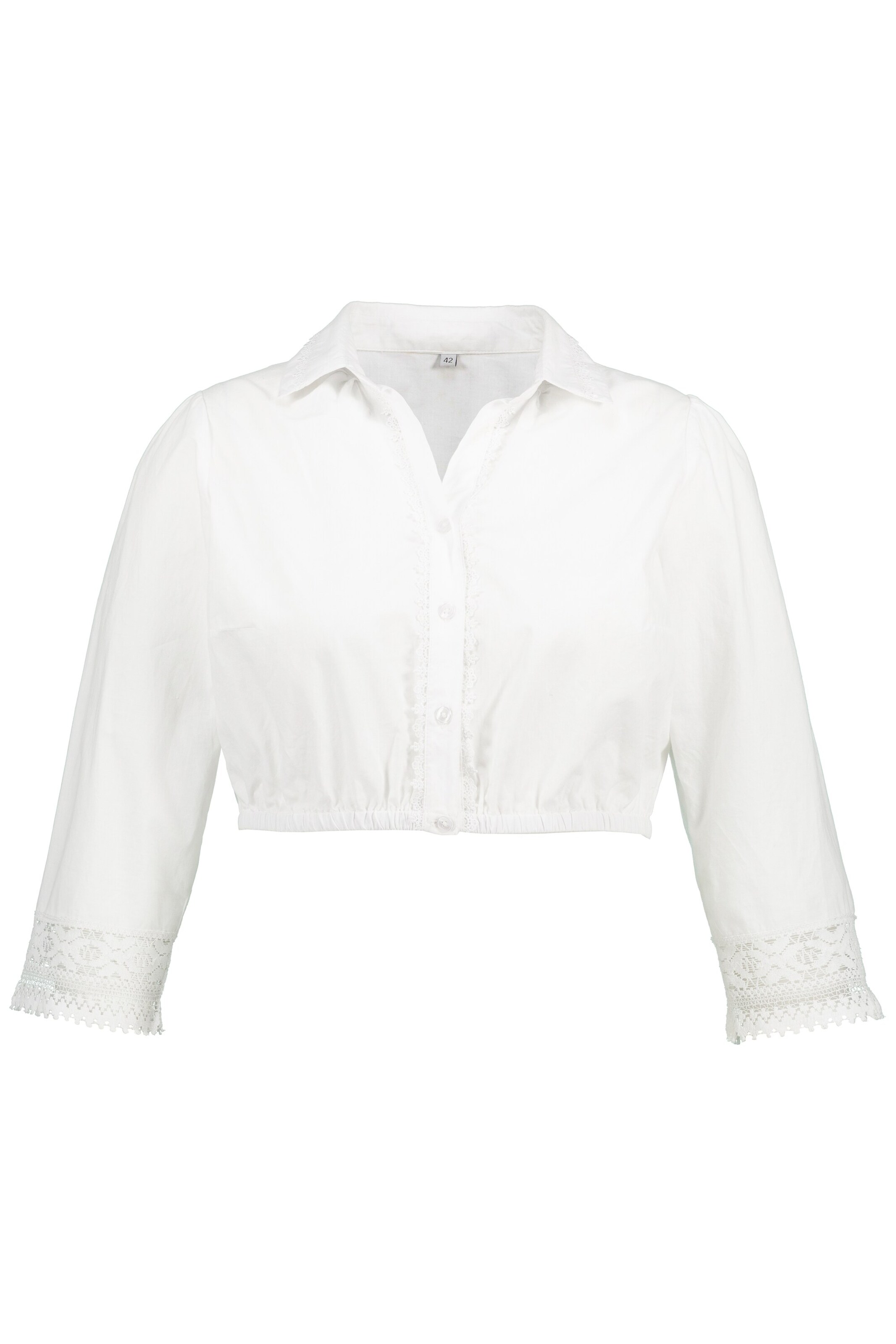 Ulla Popken Bluse in Weiß: Vorderseite