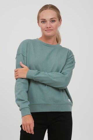 Sweat-shirt 'GRYNET' Oxmo en vert : devant