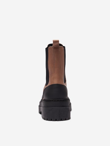 SELECTED FEMME Chelsea Boots 'Asta' i brun