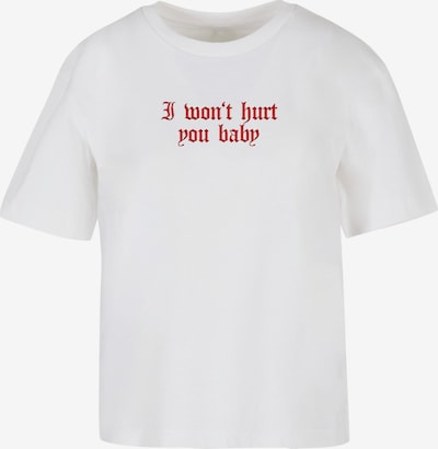 Miss Tee Tričko 'Won't Hurt' - tělová / světle růžová / červená / bílá, Produkt