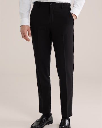 Slimfit Pantaloni di WE Fashion in nero: frontale