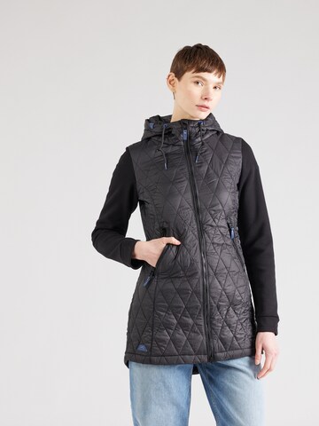 Ragwear Between-Season Jacket 'LUCINDA' in Black: front