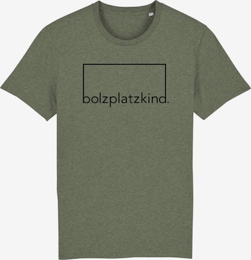 Bolzplatzkind T-Shirt in Grün: predná strana