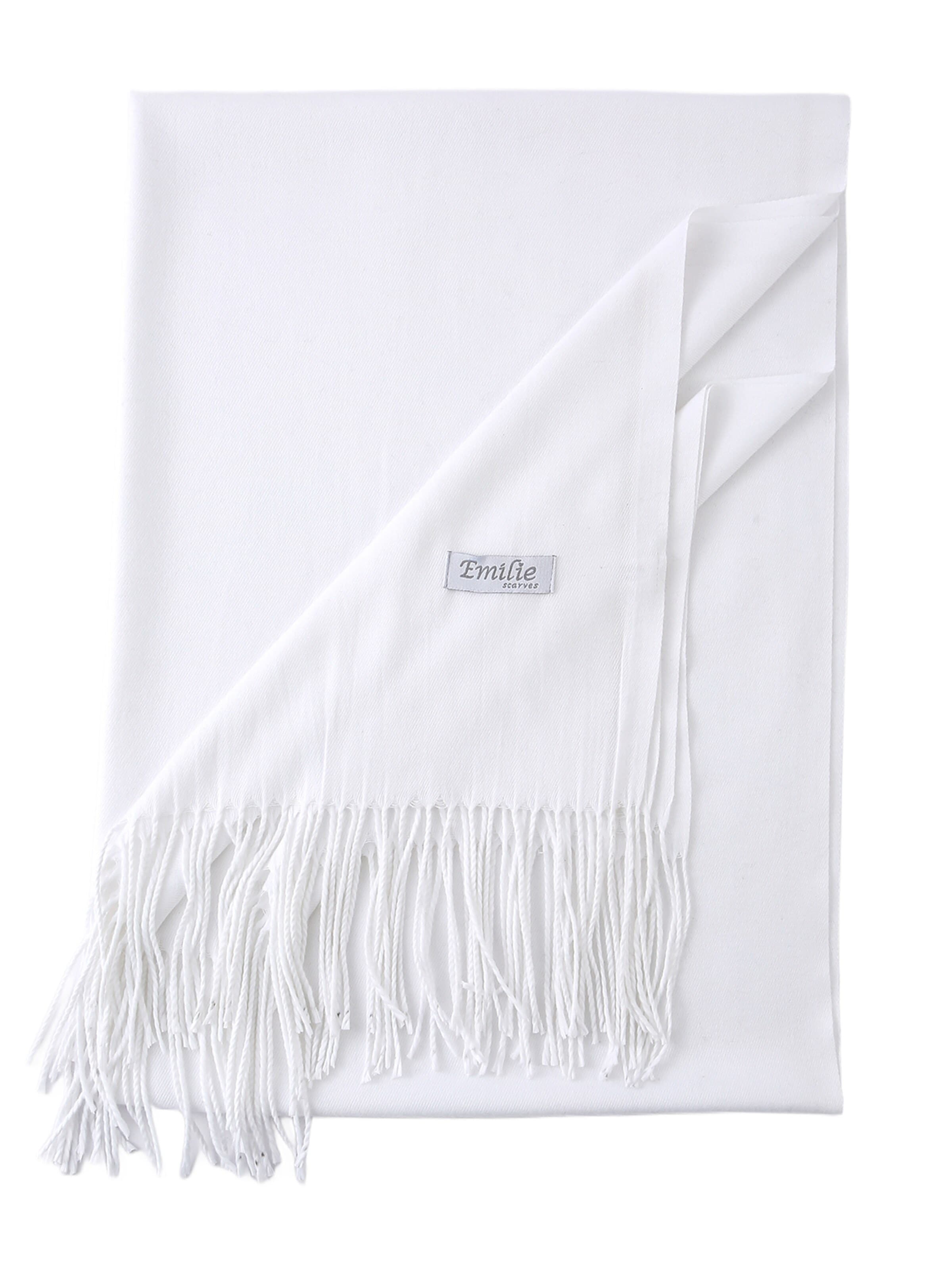 Emilie collection Halsduk 'Pashmina scarf' i vit