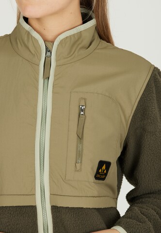 Whistler Athletic Fleece Jacket 'Oak' in Brown