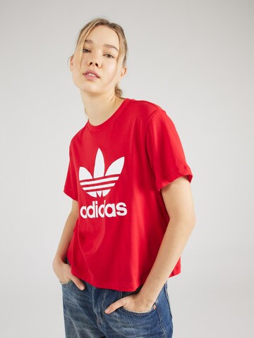 ADIDAS ORIGINALS Shirt in Red: front