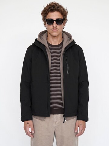 JACK & JONES Přechodná bunda 'JCOLegacy' – černá: přední strana