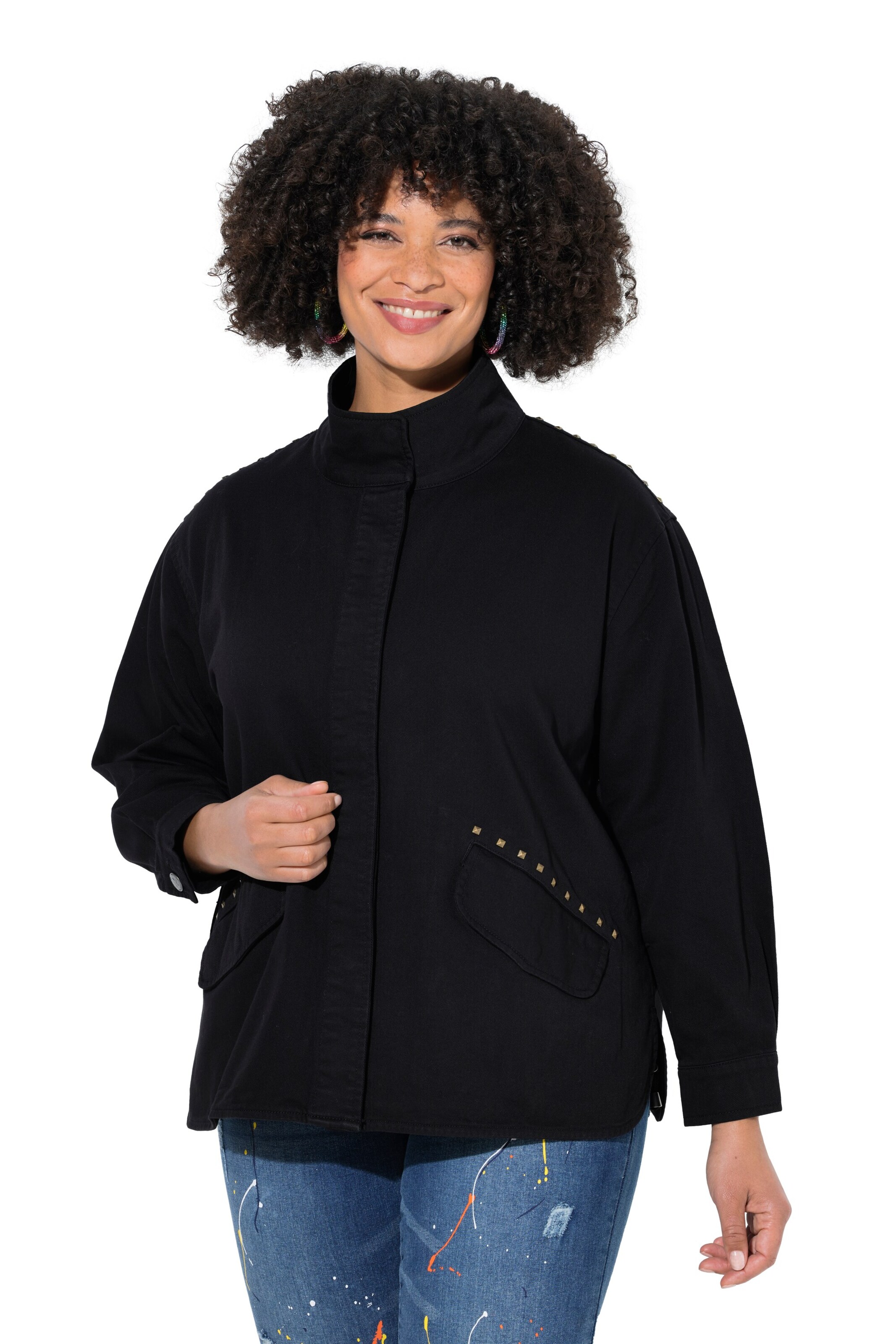 Angel of Style Jacke in Schwarz: Vorderseite