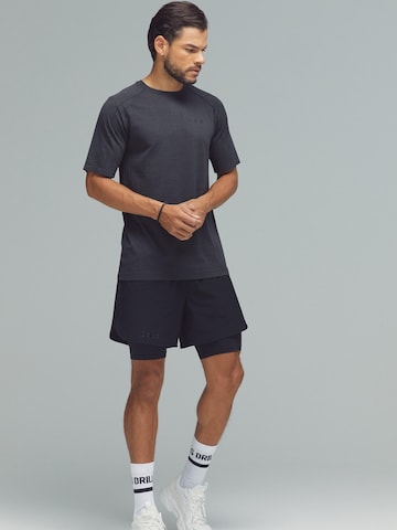 DRILLS Apparel Functioneel shirt 'XFUCNTION Jacquard Tee' in Grijs