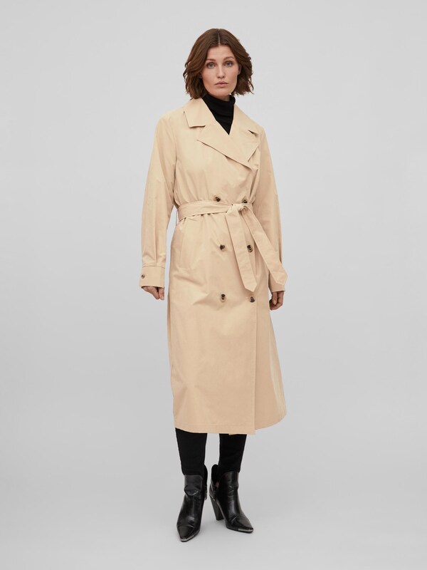 VILA Between-Seasons Coat 'Mersin' in Sand