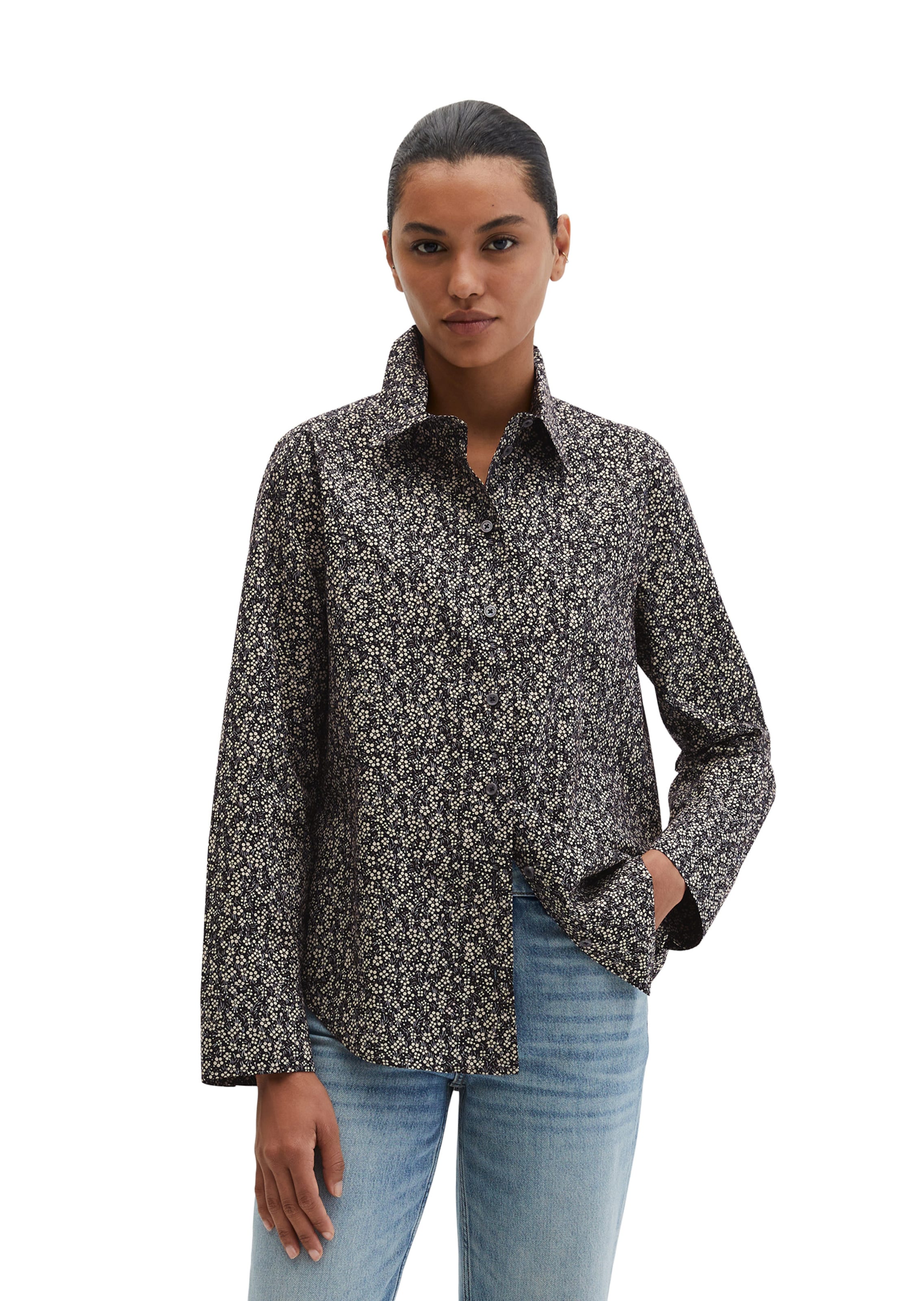 Marc O'Polo Blouse in Grijs: voorkant