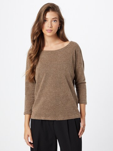 Pull-over 'Alba' ONLY en marron : devant