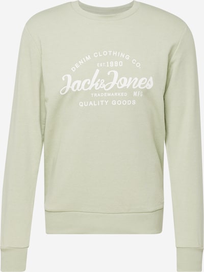 JACK & JONES Μπλούζα φούτερ 'FOREST' σε πράσινο παστέλ / φυσικό λευκό, Άποψη προϊόντος