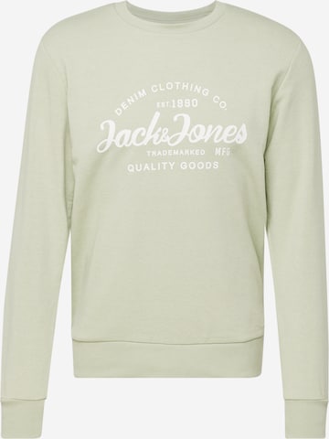 JACK & JONES Μπλούζα φούτερ 'FOREST' σε πράσινο: μπροστά