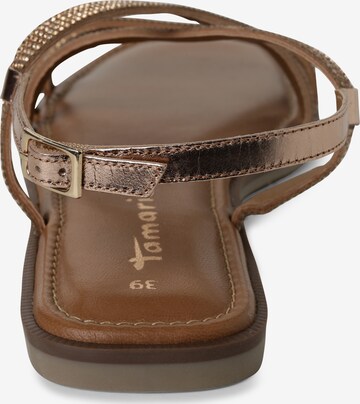 TAMARIS Sandalen met riem in Bruin