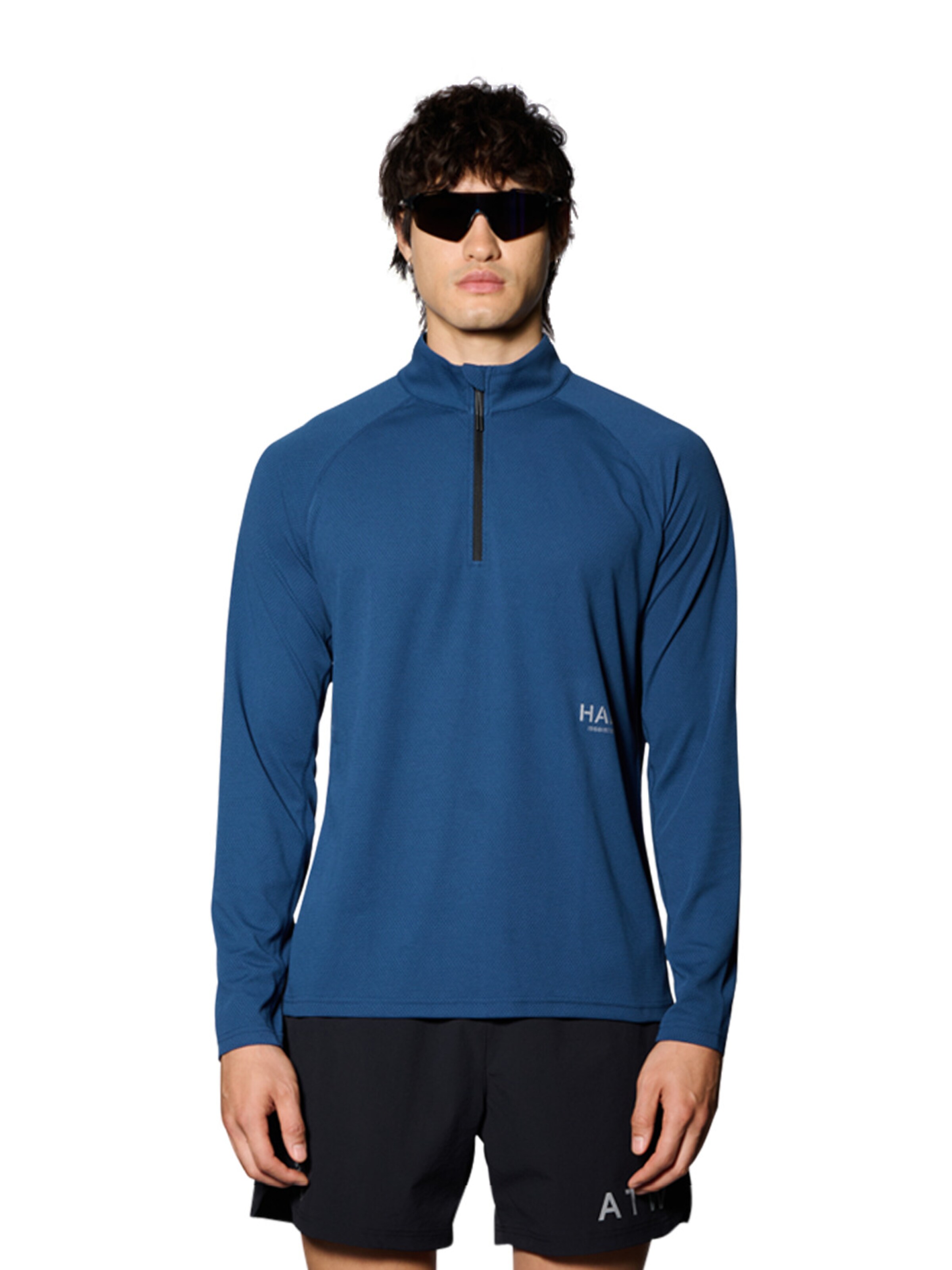 HALO Functioneel shirt in Blauw: voorkant