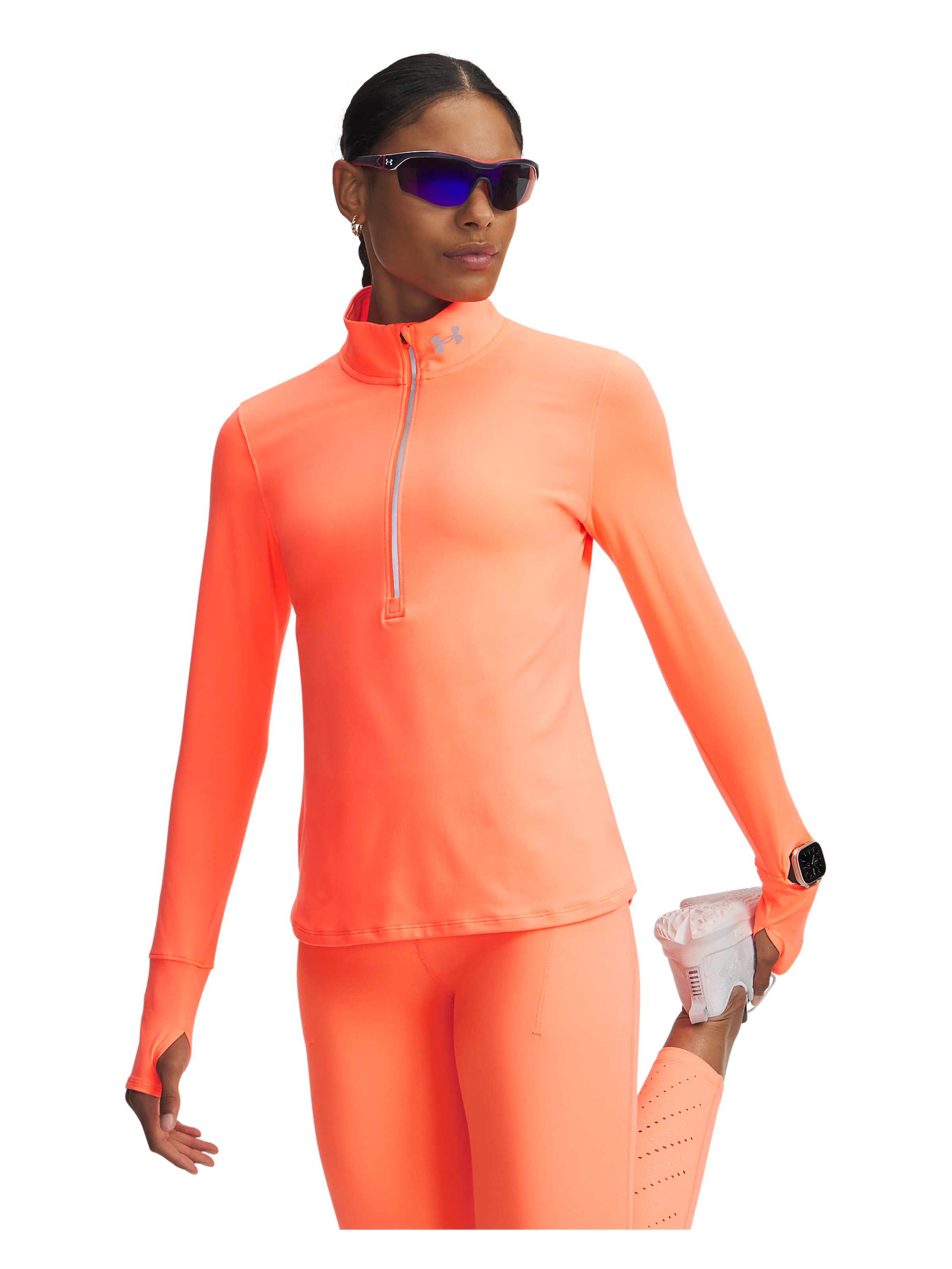 UNDER ARMOUR Functioneel shirt ''Qualifier Run'' in Oranje: voorkant