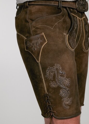 Regular Pantalon folklorique 'Waldkraiburg' SPIETH & WENSKY en marron