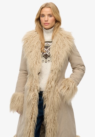 Manteau mi-saison 'Afghan' Superdry en gris