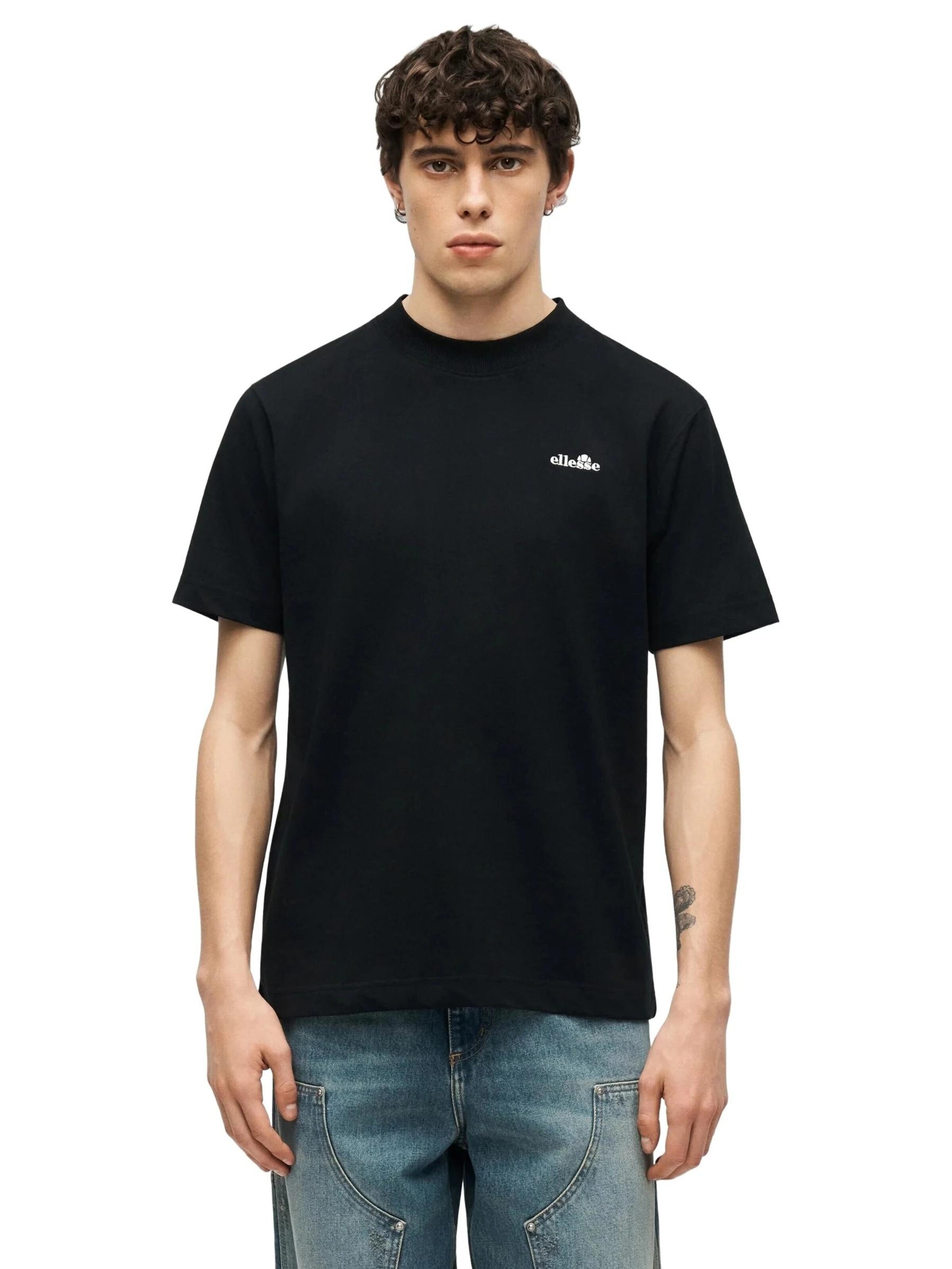 ELLESSEMajica 'Camiseta ellesse negra acciano tee' - crna boja: prednji dio
