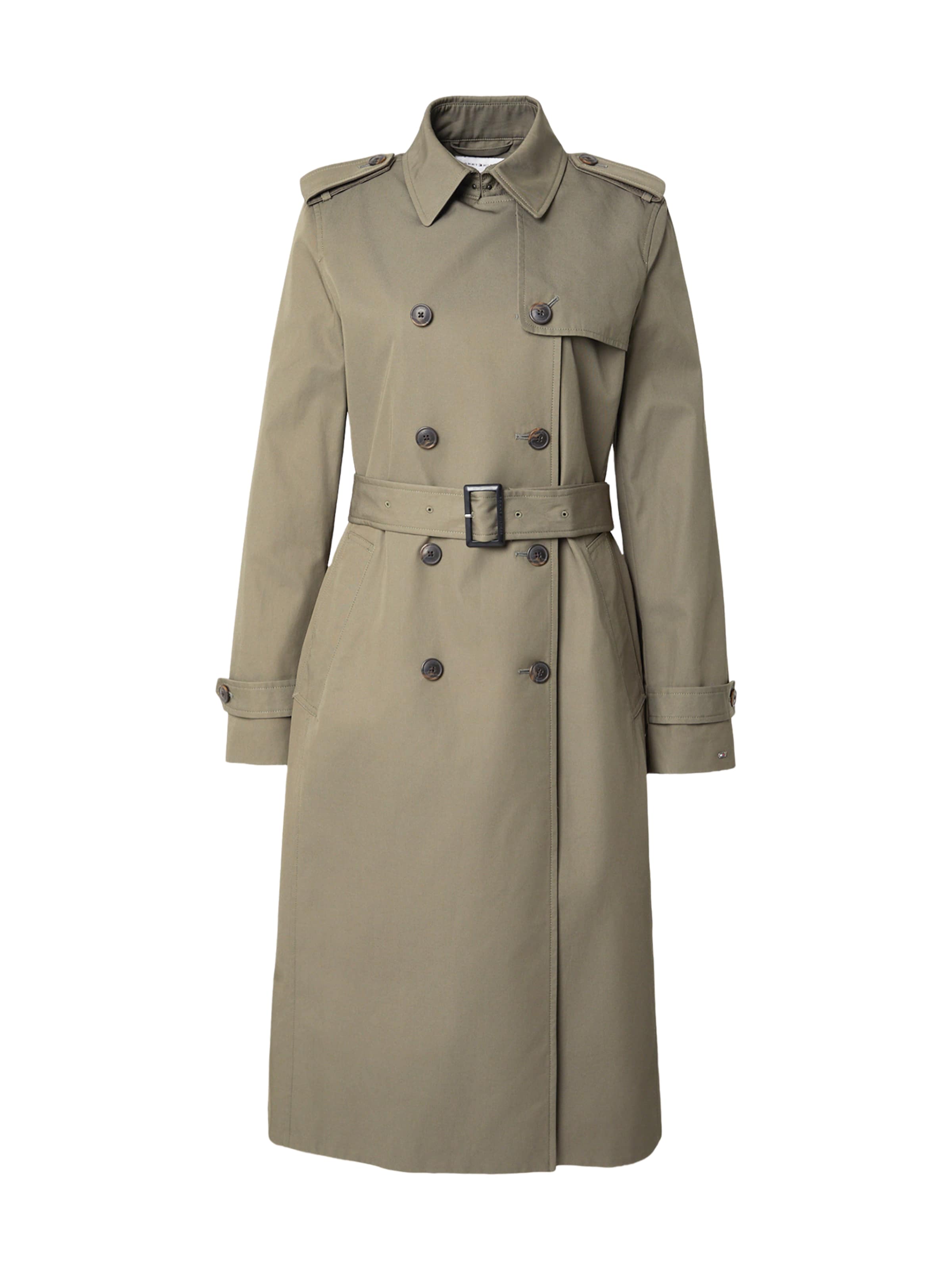 Manteau mi-saison TOMMY HILFIGER en vert : devant
