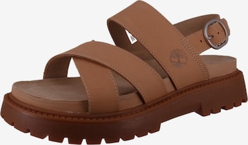 TIMBERLAND - Sandália 'Clairemont Way' em bege: frente