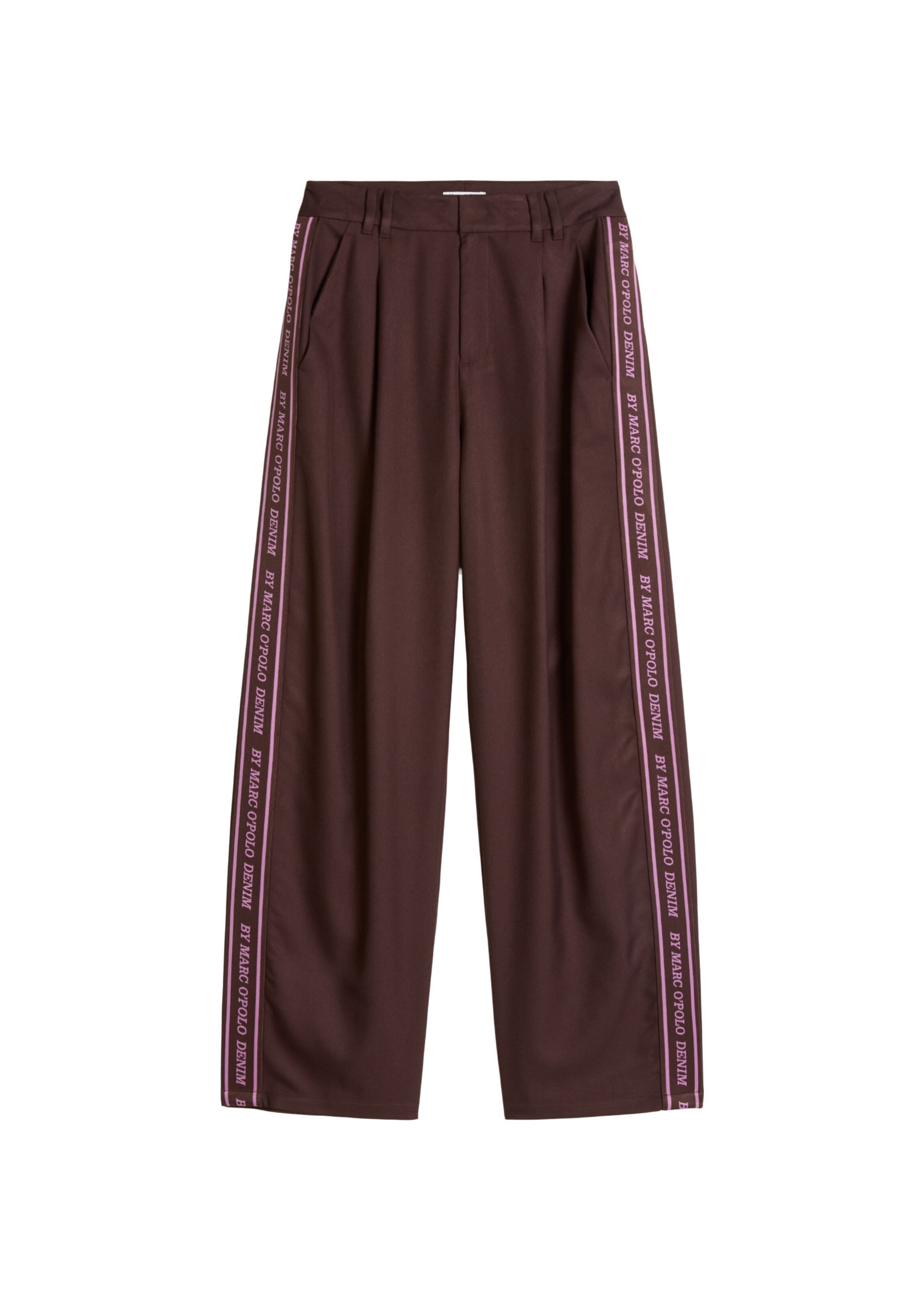 Loosefit Pantalon Marc O'Polo DENIM en marron : devant