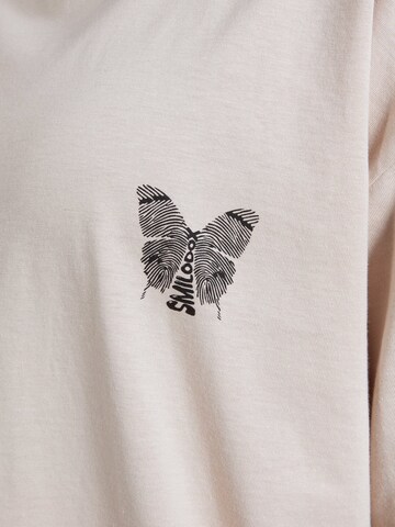 T-shirt 'Payton' Smilodox en beige