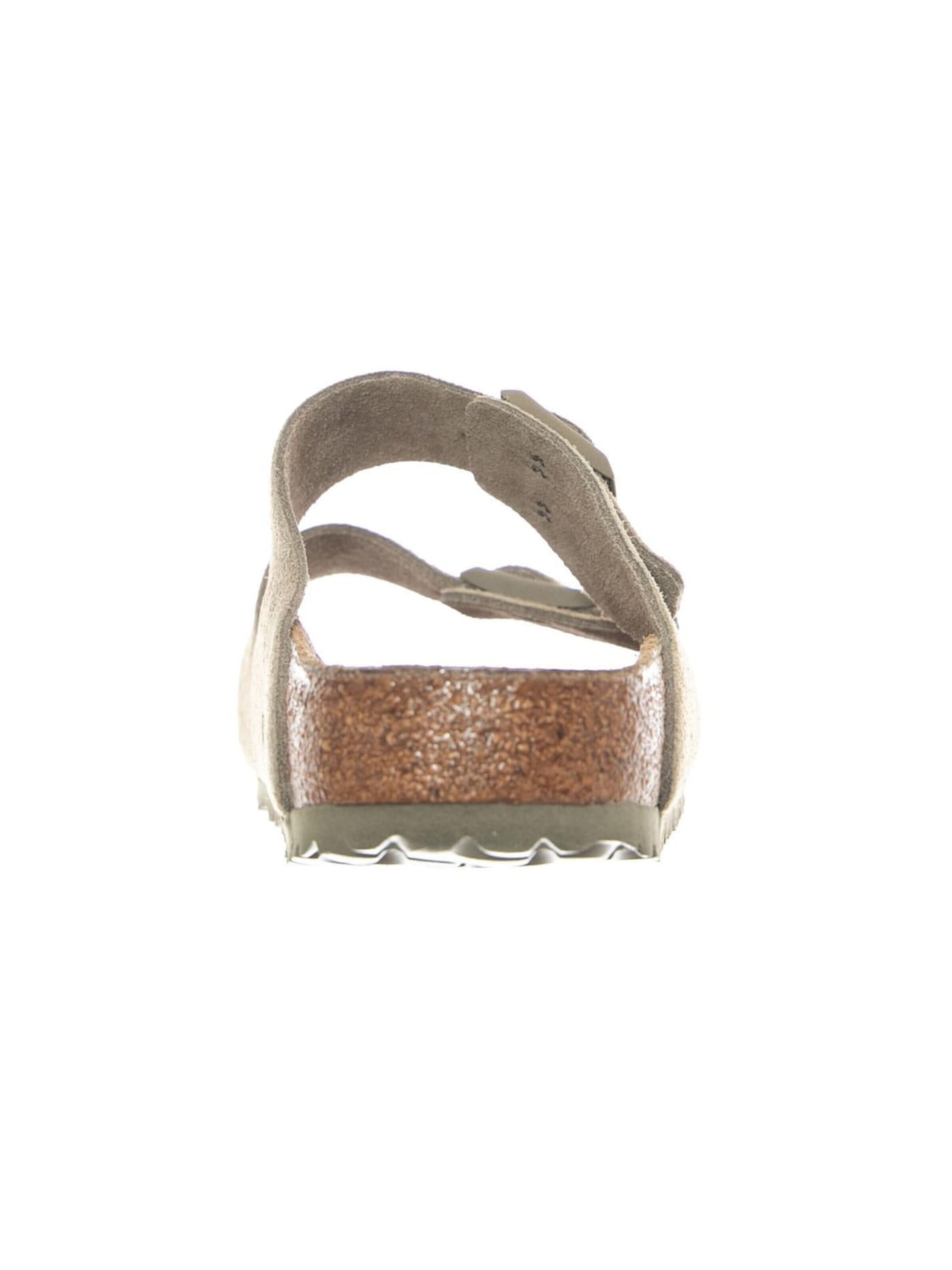 Sandalo 'Arizona Faded Suede Leather Narrow Fit Khaki' di BIRKENSTOCK in verde