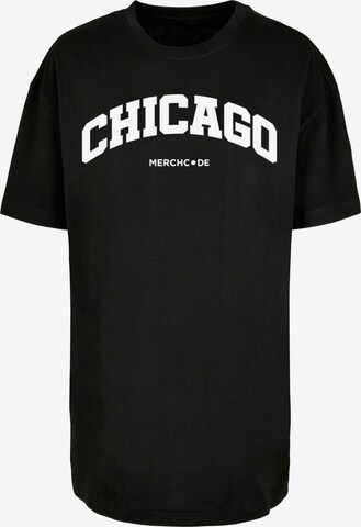Merchcode Shirt 'Chicago' in Zwart: voorkant